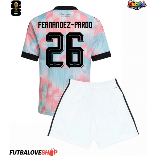 Dres Belgicko Matias Fernandez-Pardo #26 Preč pre deti MS 2026 Krátky Rukáv (+ trenírky)